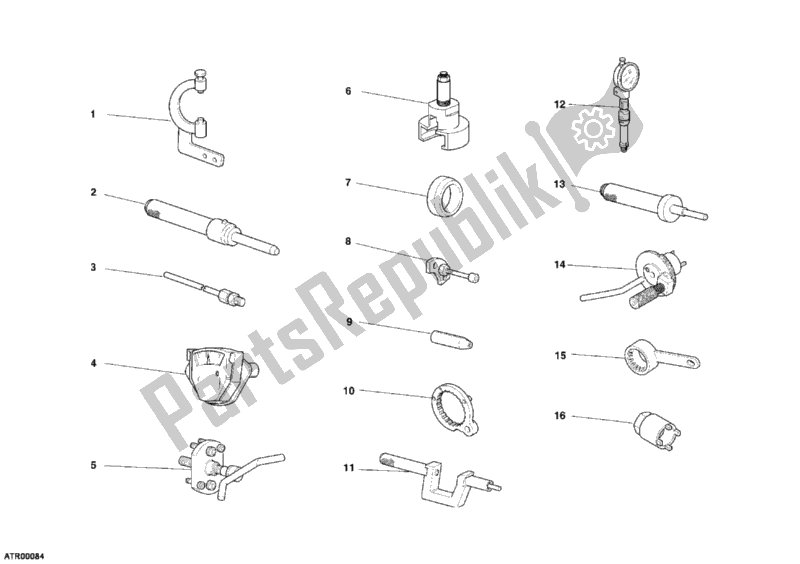 Alle onderdelen voor de Werkplaatsgereedschap, Motor Ii van de Ducati Sport ST4 S ABS USA 996 2005